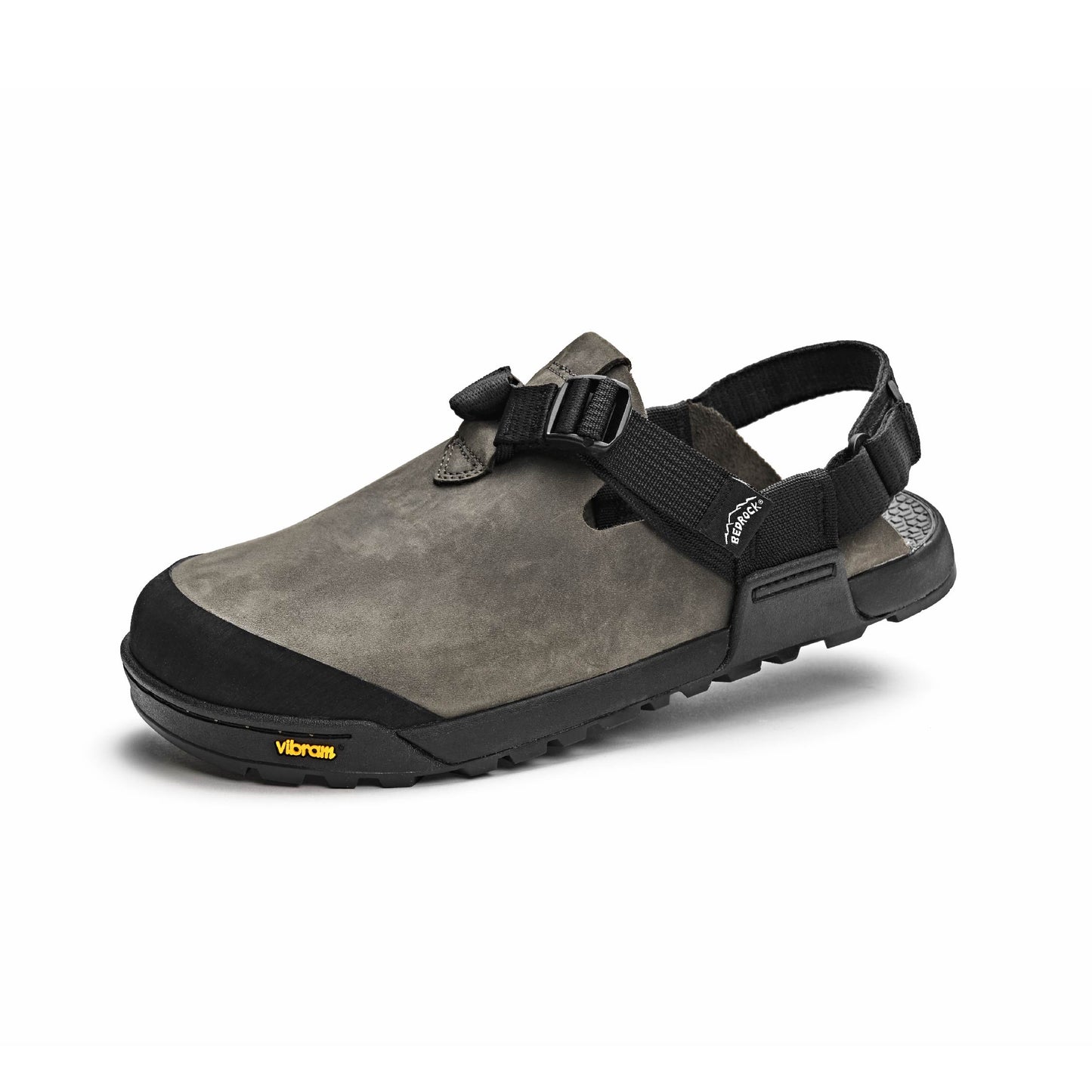 Bedrock Sandals Mountain Clog Nubuck Leather : Driftwood Gray