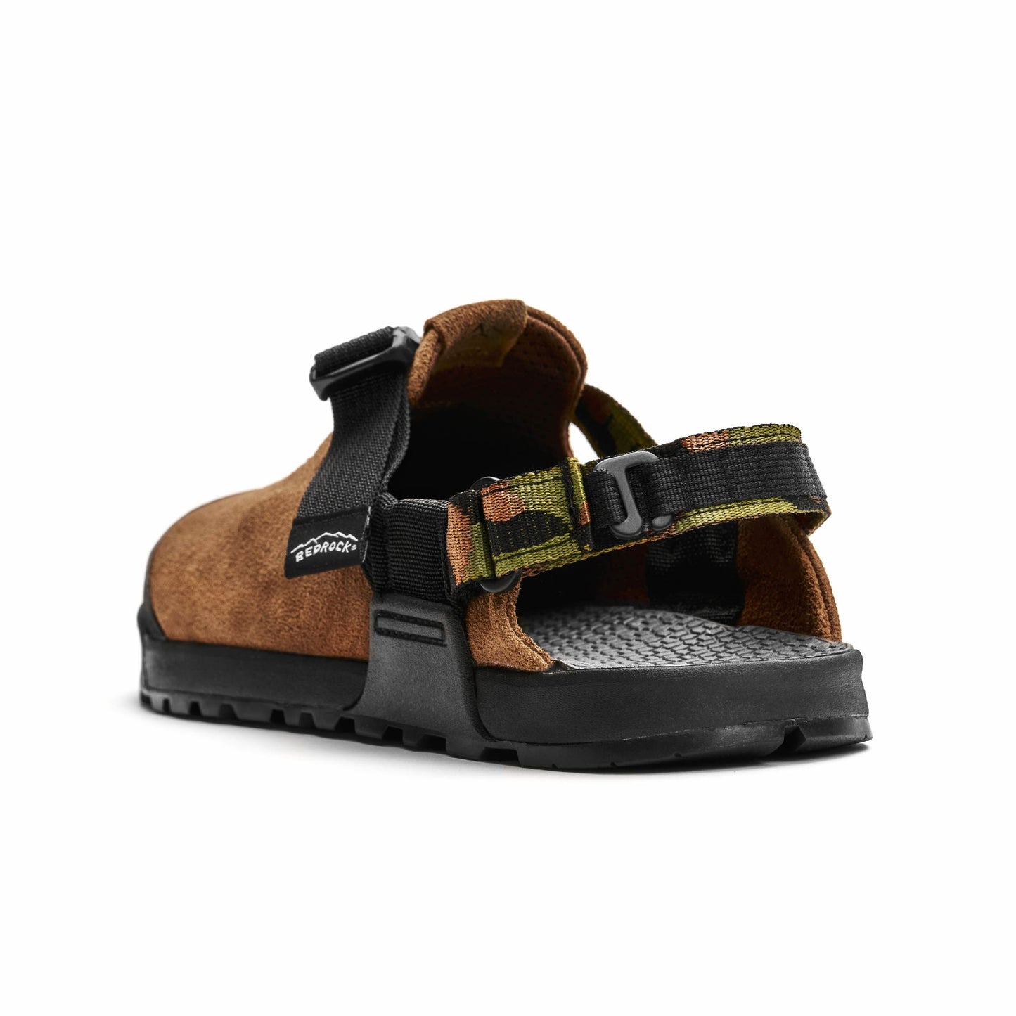 Bedrock Sandals Mountain Clog Leather Suede : Ponderosa Brown