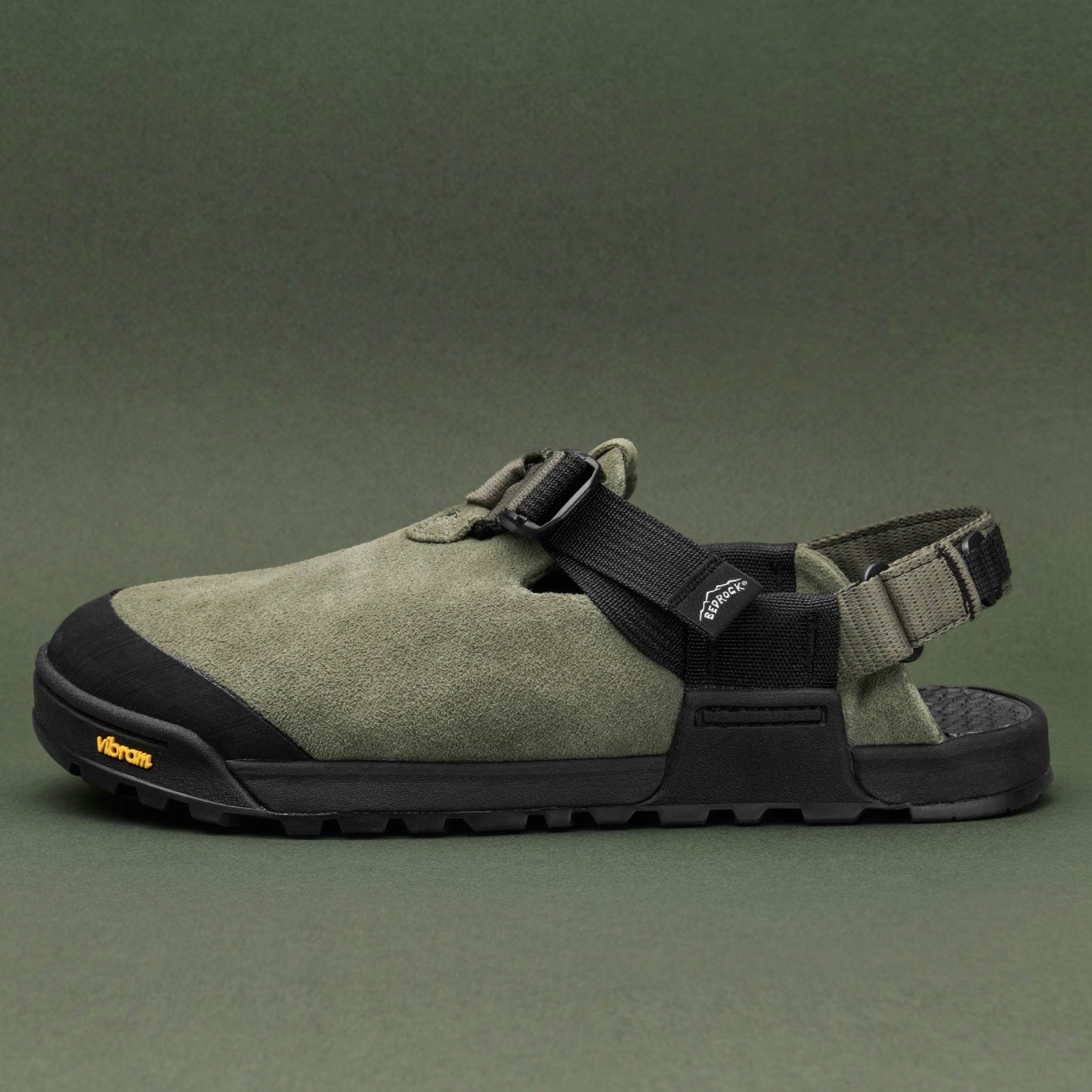 Bedrock Sandals Mountain Clog Leather Suede : Sagebrush